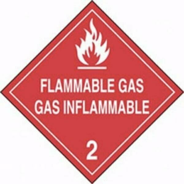 Accuform DOT PLACARD HAZARD CLASS 2  GASES MPLSP3RM100 MPLSP3RM100